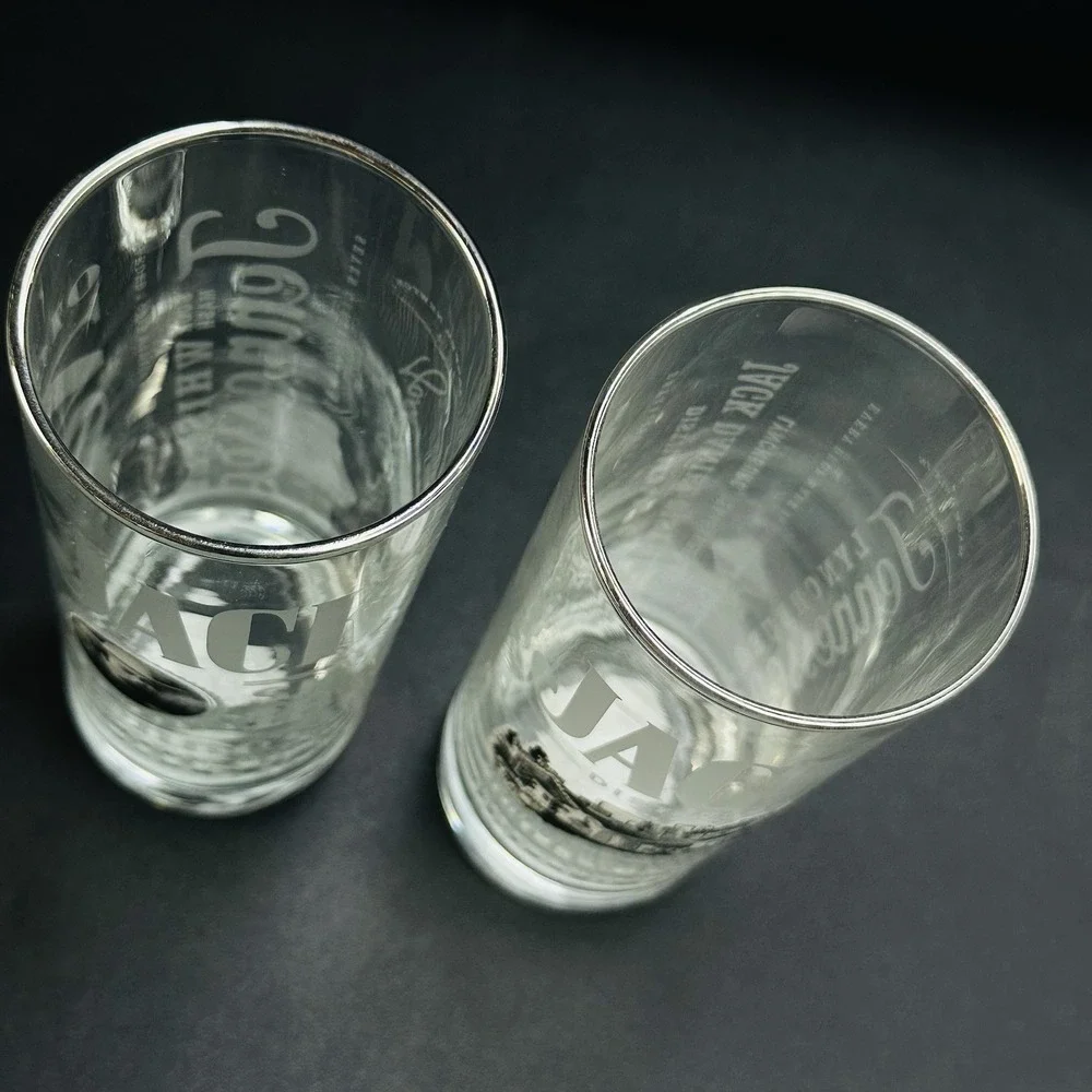 12 Jack Daniels Glasses No 7 Old Fashioned Highball Shot Glass Collectable Low - Picture 8 of 16